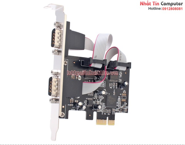 Card PCI Express to rs232 Dtech PC0082 Chính hãng Card PCIe x1